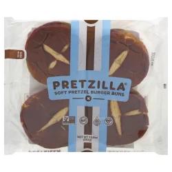 Pretzilla Soft Pretzel Burger Buns