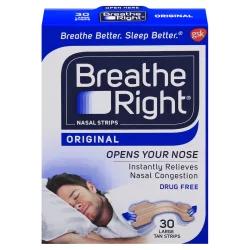 Breathe Right Large Original Tan Nasal Strips 30 ea