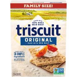 Triscuit Original Whole Grain Wheat Crackers, Family Size
