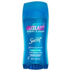 Secret Outlast Invisible Solid Antiperspirant Deodorant for Women - Completely Clean Scent - 2.6oz