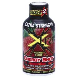 Stacker 2 Energy Shot, Extra Strength, Berry Flavor