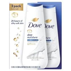 Dove Beauty Dove Deep Moisture Nourishes the Driest Skin Body Wash - 22 fl oz/2pk