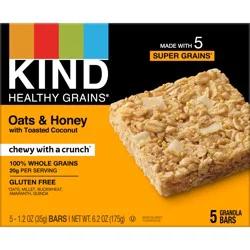 KIND Healthy Grain Bars, Oats and Honey with Toasted Coconut