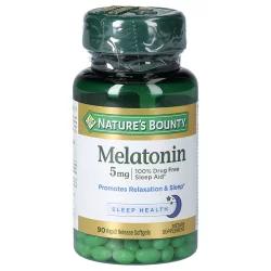 Nature's Bounty Melatonin Dietary Supplement Softgels