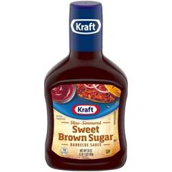 Kraft Sweet Brown Sugar Slow-Simmered Barbecue BBQ Sauce, 18 oz Bottle