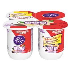 Light + Fit Carb & Sugar Control Vanilla Cream Yogurt Cups