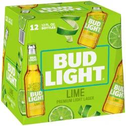 Bud Light Lime Beer, 12 Pack Beer, 12 FL OZ Bottles