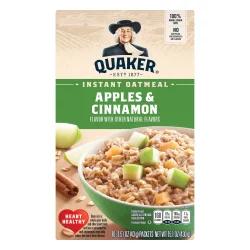 Quaker 10 Pack Apples & Cinnamon Instant Oatmeal 10 ea