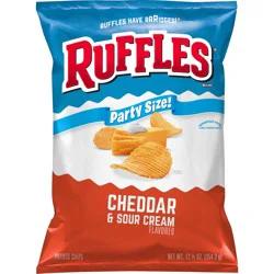 Ruffles Potato Chips Cheddar & Sour Cream Flavored 12 1/2 Oz