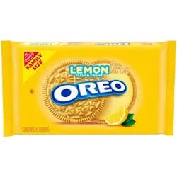 OREO Lemon Flavor Creme Golden Sandwich Cookies Family Size - 20oz