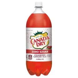 Canada Dry Zero Sugar Cranberry Ginger Ale Bottle