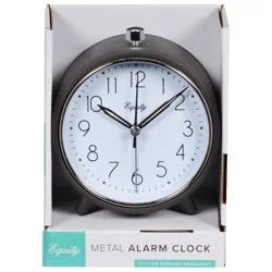 Equity Analog Metal Alarm Clock