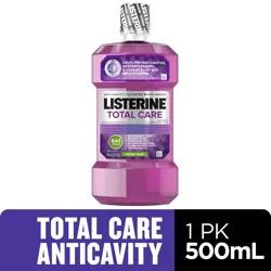 Listerine Total Care Anticavity Fluoride Mouthwash, 6 Benefits in 1 Oral Rinse Helps Kill 99% of Bad Breath Germs, Prevents Cavities, Strengthens Enamel, ADA-Accepted, Fresh Mint
