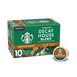 Starbucks Decaf House Blend Medium Roast Decaffeinated Ground Coffee K-cup Pods