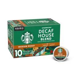Starbucks Decaf House Blend Medium Roast Coffee K-Cup Pods