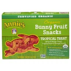 Annie's Homegrown Organic Bunny Fruit Tropical Treat Fruit Snacks