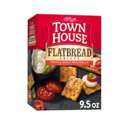 Town House Flatbread Crisps Tomato Basil and Mozzarella Oven Baked Crackers