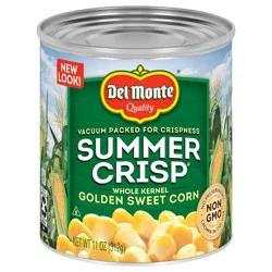 Del Monte Summer Crisp Whole Kernel Golden Sweet Corn 11 oz Can