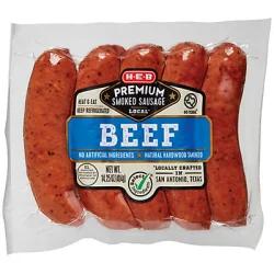 H-E-B Select Ingredients Beef Smoked Sausage