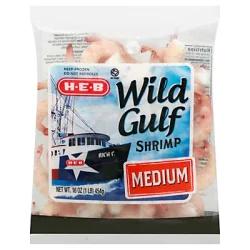H-E-B Medium Raw Wild Gulf Shrimp, 41-60 Count