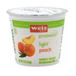 Peach Light Probiotic Nonfat Yogurt