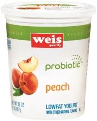 Peach Probiotic Lowfat Yogurt