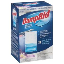 DampRid 3 Pack Hanging Bag Lavender Vanilla Moisture Absorber 3 - 15.4 oz Bags