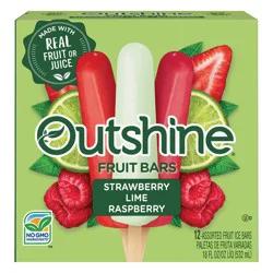 Outshine Strawberry, Lime, And Raspberry Frozen Fruit Bars Variety Pack