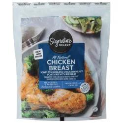 Signature Select Signature Farms Individually Frozen Boneless Skinless Chicken Breasts Portions with Rib Meat 40 oz Frozen