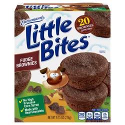 Entenmann's Little Bites Fudge Brownie Mini Muffins, 5 pouches, 9.75 oz