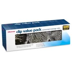 OfficeMate Clip Value Pk 3 Tubs