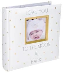 Malden Love You To The Moon And Back Photo Album - White/Gold