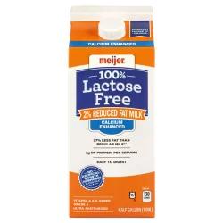 Meijer Calcium Enriched Lactose Free Ultra Pasteurized 2% Reduced Fat Milk