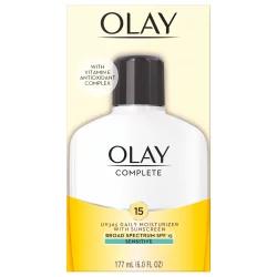 Olay Complete Lotion Moisturizer with SPF 15 Sensitive, 6.0 oz