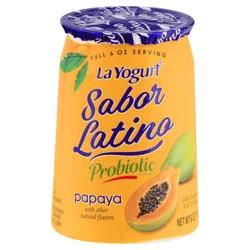 La Yogurt Sabor Latino Blended Lowfat Papaya Yogurt 6 oz