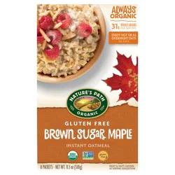 Nature's Path Organic Brown Sugar Maple Gluten Free Oatmeal 11oz Box