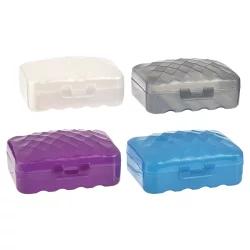 Meijer Travel Frosted Plastic Oval Soap Box