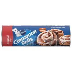 Pillsbury Cinnamon Rolls with Original Icing, Refrigerated Canned Pastry Dough, 8 Rolls, 12.4 oz