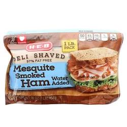 H-E-B Deli Shaved Mesquite Smoked Ham