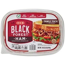 H-E-B Black Forest Ham Family Size Tub