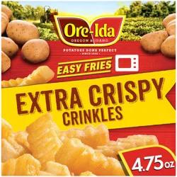 Ore-Ida Ready in 5 Extra Crispy Crinkles French Fries Fried Microwavable Frozen Potatoes