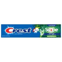 Crest Whitening Plus Scope Outlast Toothpaste, Long Lasting Mint, 5.4 oz