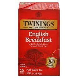 Twinings Pure English Breakfast Black Tea 20 Tea Bags