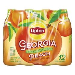 Lipton Georgia Style Peach Iced Tea 12 ea