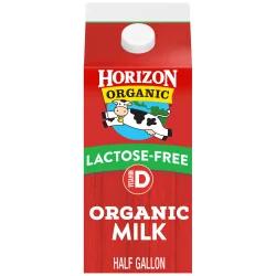 Horizon Organic Whole Lactose-Free Milk, Half Gallon