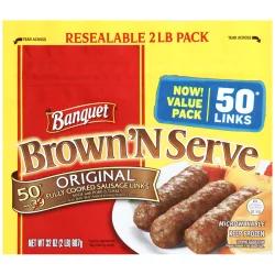 Banquet Brown 'N Serve Original Fully Cooked Frozen Sausage Links