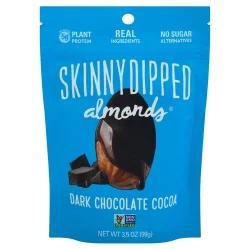 SkinnyDipped Dark Chocolate Cocoa Almonds - 3.5oz