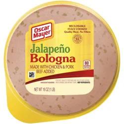 Oscar Mayer Jalapeno Bologna made with Chicken & Pork, Beef Added Sliced Lunch Meat, 16 oz. Pack