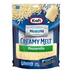 Kraft Creamy Melt Shredded Mozzarella Cheese With a Touch of Philadelphia