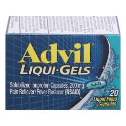 Advil Liqui-Gels Ibuprofen 200 mg Liquid-Filled Capsules 20 ea Box